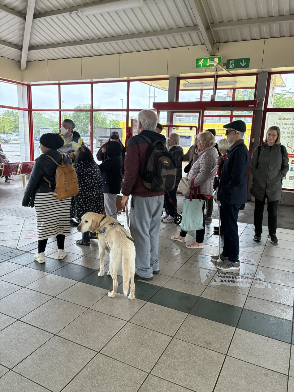 Outlookers group at Dewsbury Bus Station