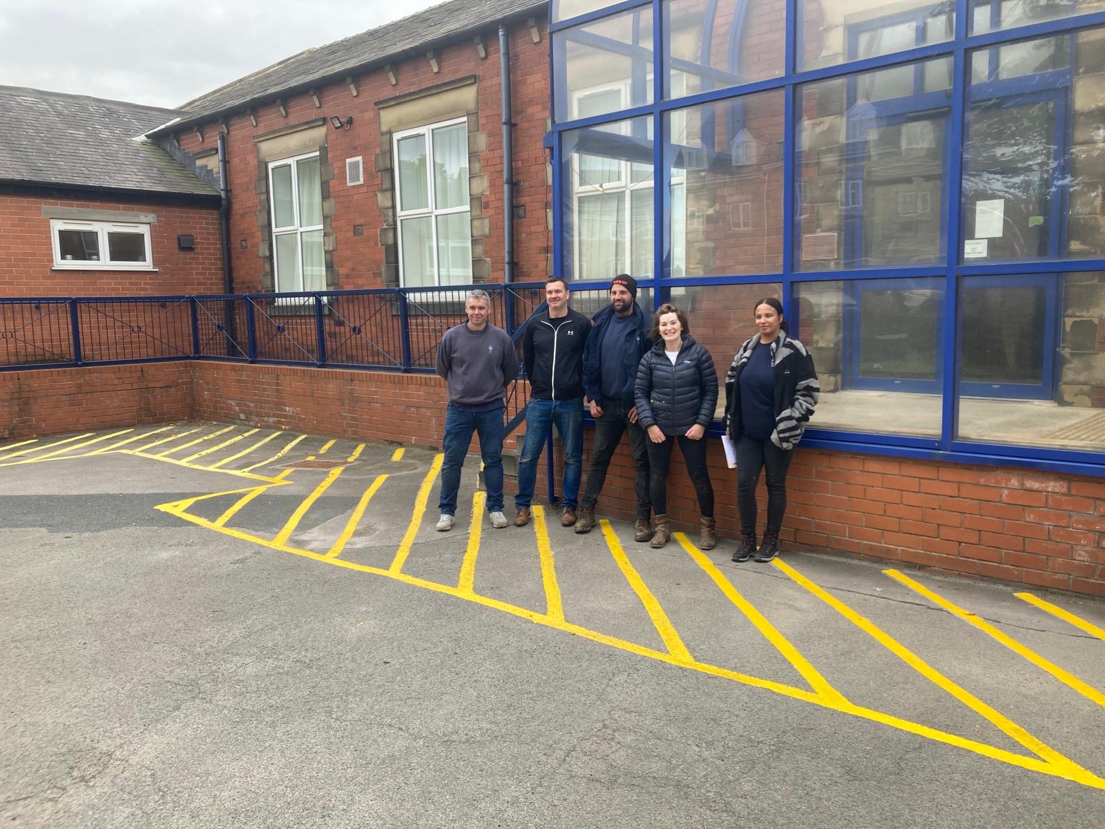 Image of the team when the work was finished